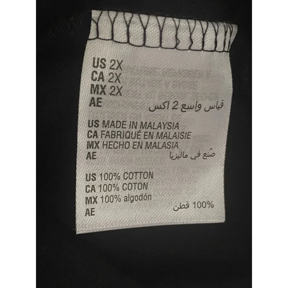 NEW‎ Karen Scott Plus Size 3/4-Sleeve Henley Top, Deep Black Sz-2X Plus Size - Picture 6 of 9